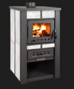Poêle à bois ALPINA blanc 50 cm - 8 kw